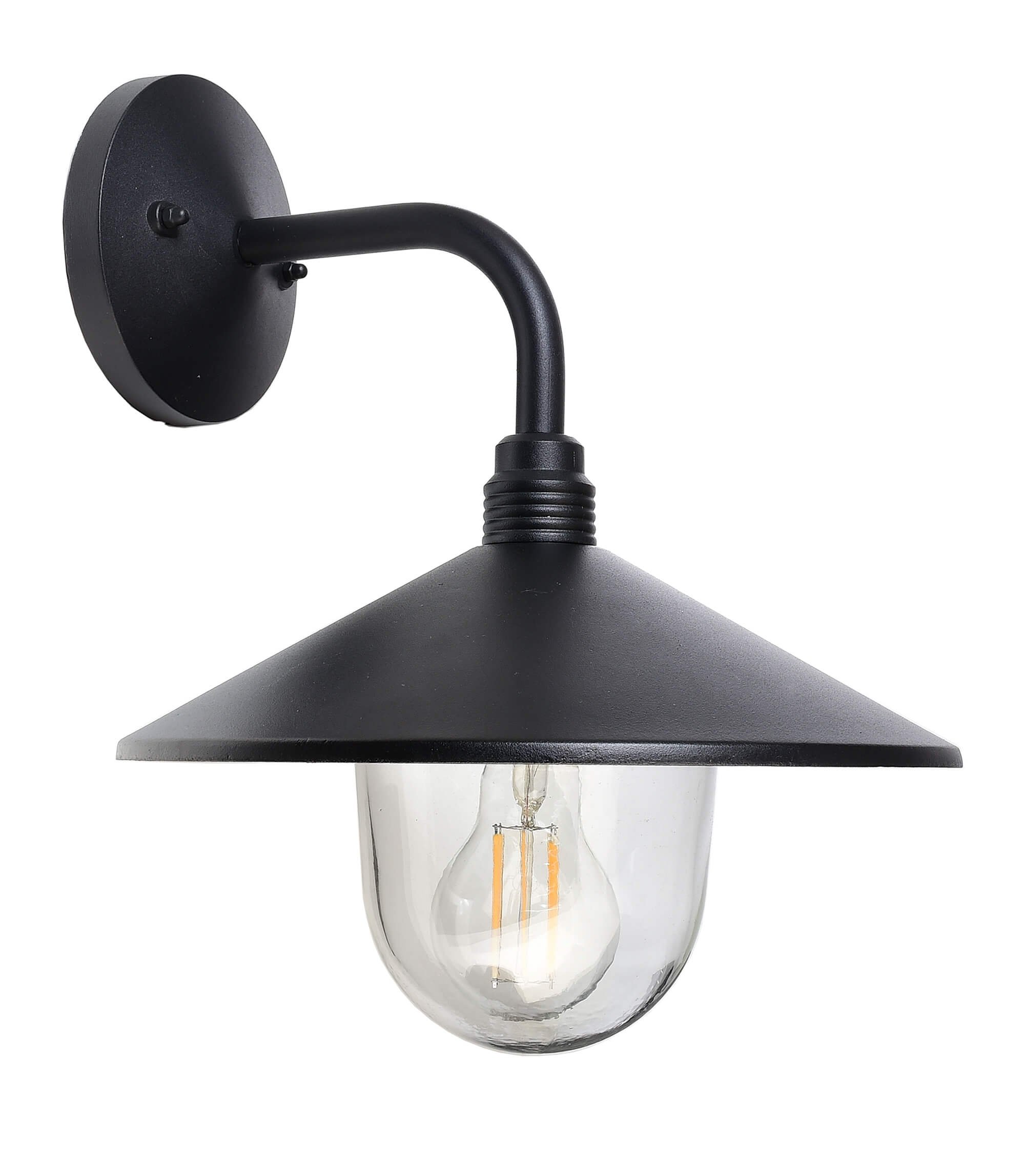 Levně IMPR 341246 Deko-Light nástěnné přisazené svítidlo Shaula 220-240V AC/50-60Hz E27 1x max. 60,00 W 286 černá