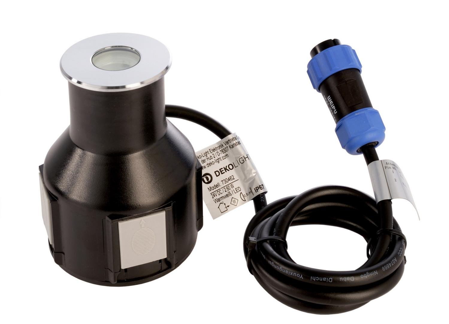 IMPR 730470 Deko-Light zemní svítidlo Alzirr II 24V DC 2,40 W 3000 K 150 lm stříbrná - LIGHT IMPRESSIONS