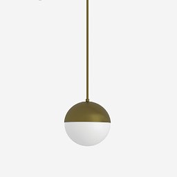 Obrázek pro produkt Závěsné svítidlo SEMILUNA 6,2W LED 3000K sklo bílá opál ZT.L1.S150.60 - LUCIS