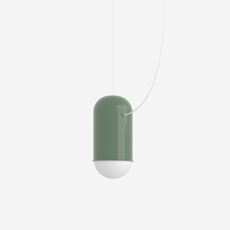 Levně LU ZL.L1.C.61 Závěsné svítidlo CAPSULE 7,4W LED 3000K sklo černá opál ZL.L1.C.61 - LUCIS