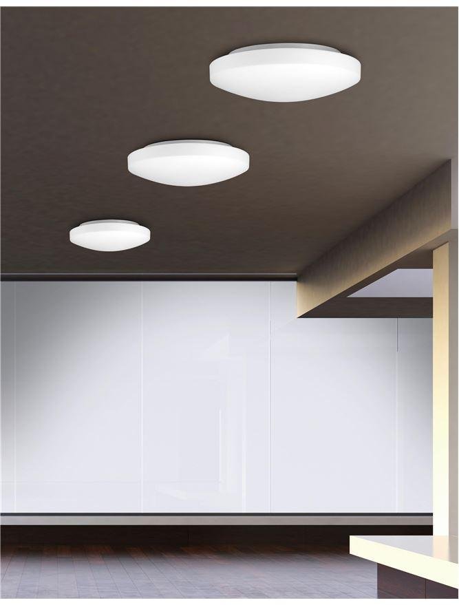 NV 6100521 Stropní svítidlo IVI stropní svítidlo IP44 bílé opálové sklo E27 1x12W - NOVA LUCE
