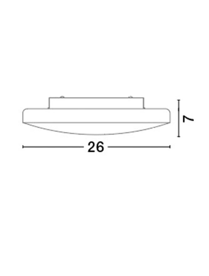 NV 6100521 Stropní svítidlo IVI stropní svítidlo IP44 bílé opálové sklo E27 1x12W - NOVA LUCE (obrázek 3)