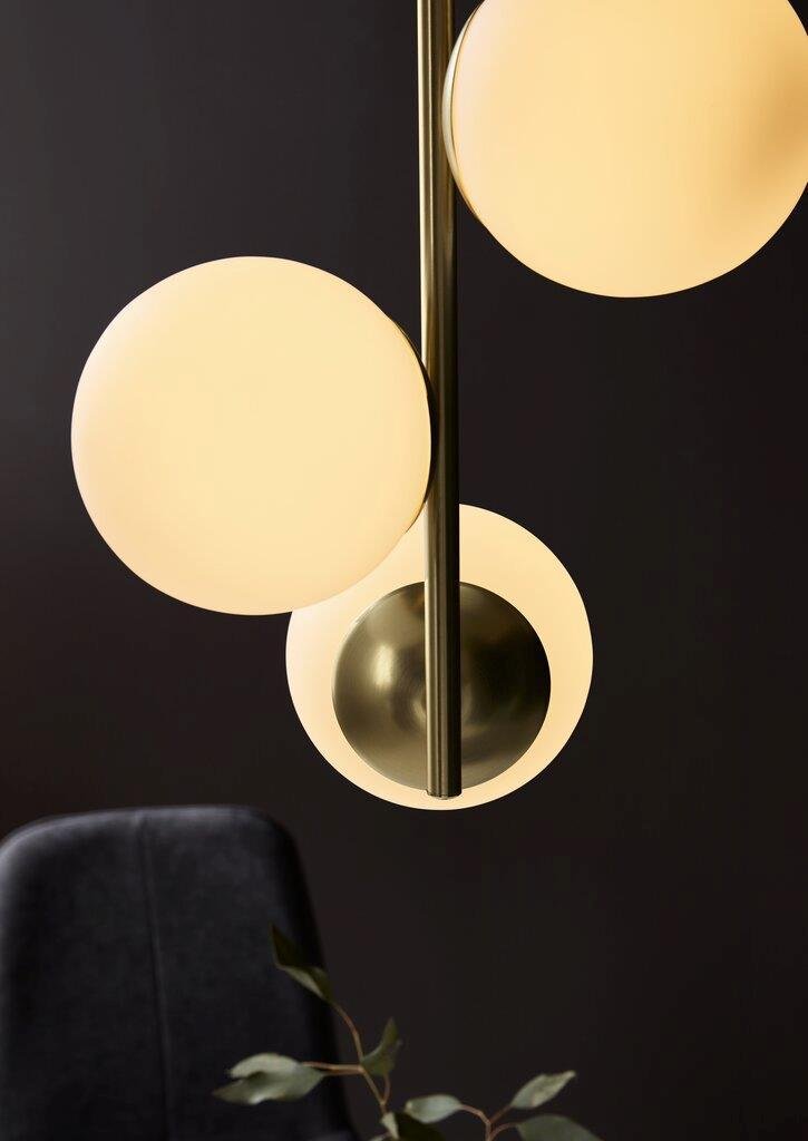 NOR 48603035 Závěsné svítidlo Lilly 3x40W E14 mosaz opál - NORDLUX (obrázek 3)