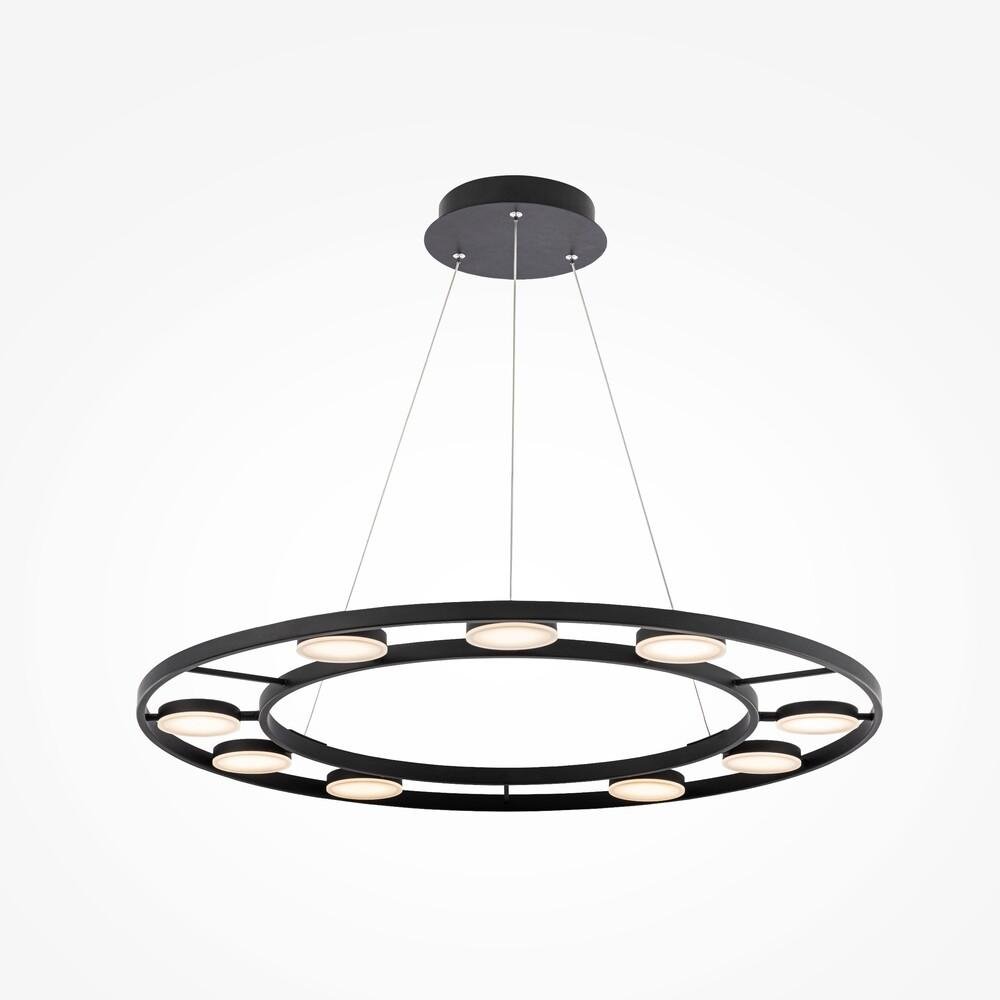 M MOD070PL-L63B3K Závěsné svítidlo Fad 3000K 36W teplá bílá 2900lm černý kov designové - MAYTONI