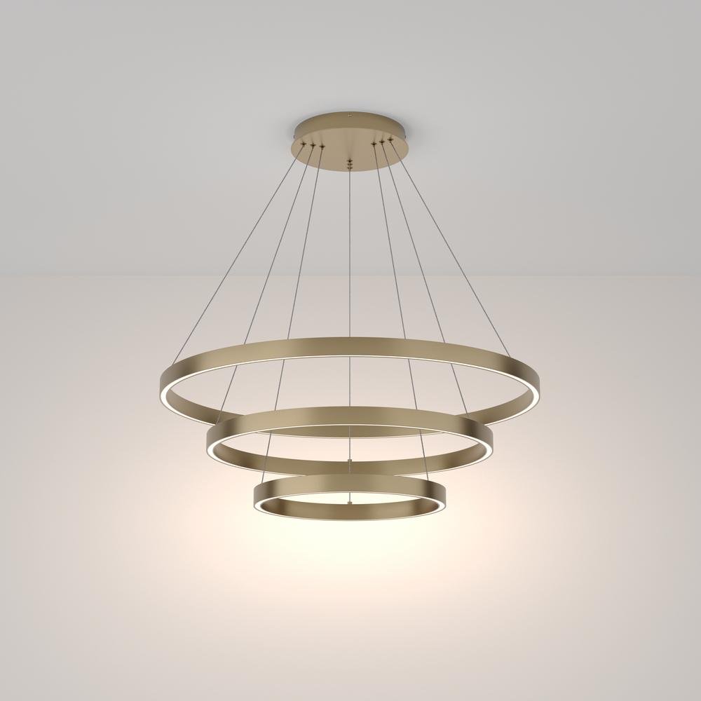 M MOD058PL-L100BS4K Závěsné svítidlo Rim 4000K 6900lm LED mosaz hliník designové - MAYTONI (obrázek 4)