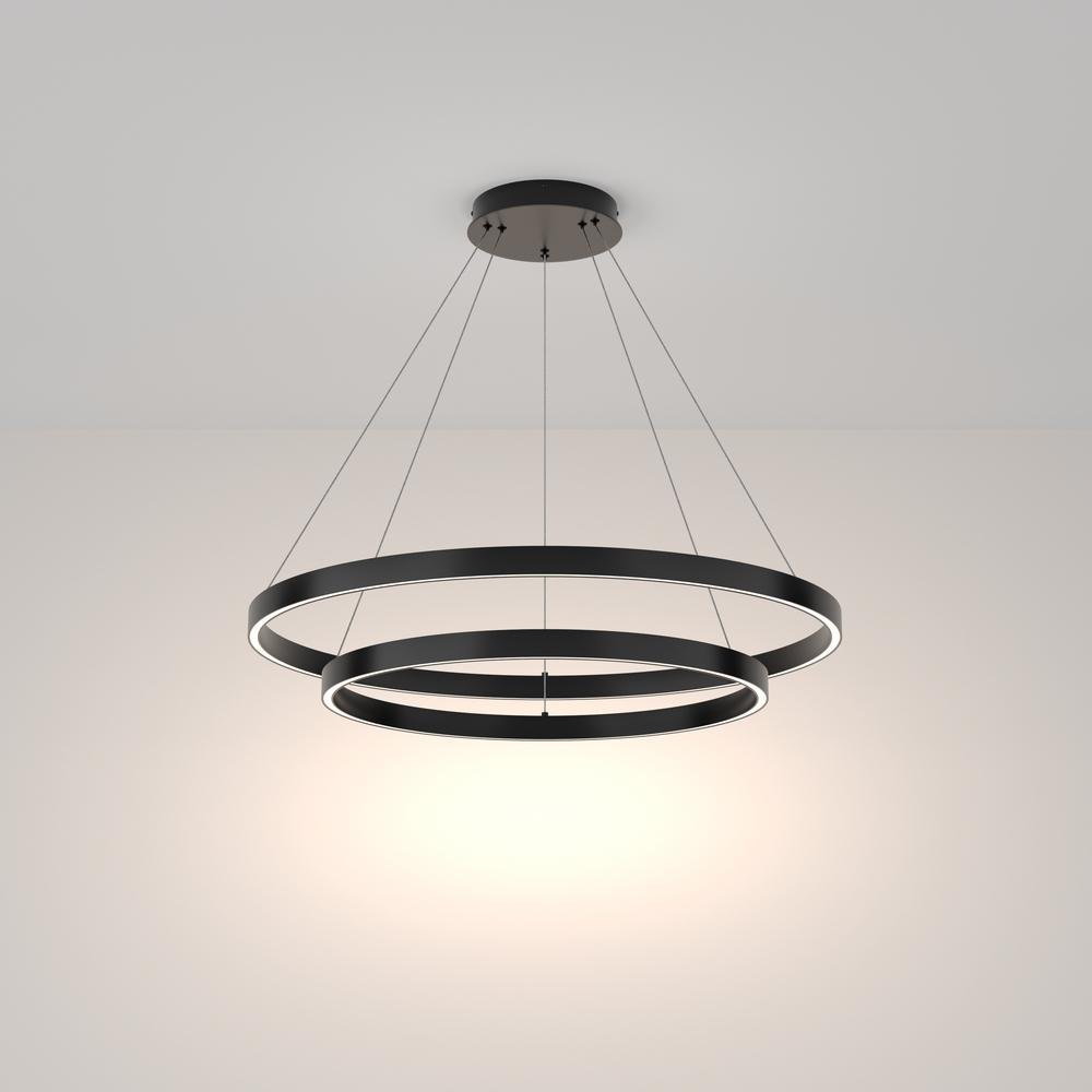 M MOD058PL-L74B4K Závěsné svítidlo Rim 4000K LED 3000lm černý hliník studená bílá - MAYTONI (obrázek 4)