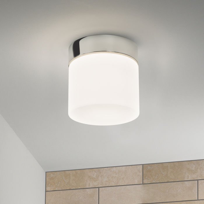 Levně AST 1292001 Stropní svítidlo SABINA stropní opál/chrom 230V E27 60W IP44 (starý kód: AST 7024) - ASTRO Lighting