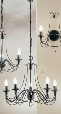 OR LU 1531/5 Závěsné svítidlo 5xE14 antik, průměr 60cm, výška 50cm - ORION