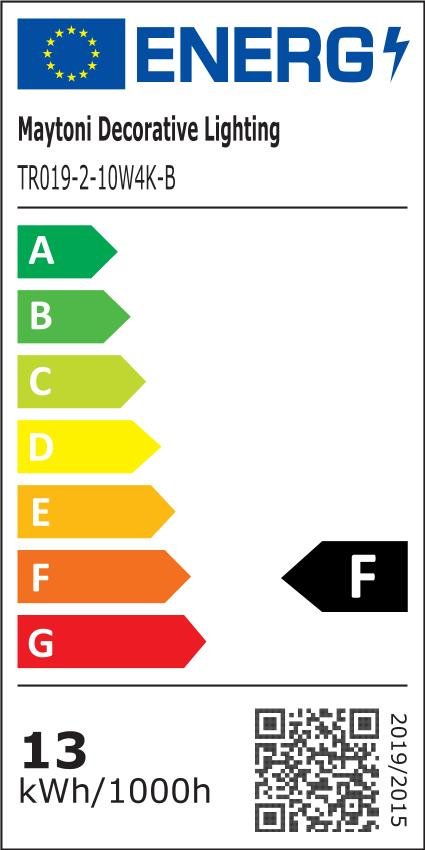 M TR019-2-10W4K-B Svítidlo pro kolejnicový systém Focus LED 4000K 10W 1100lm černý hliník studená bílá S35 - MAYTONI (obrázek 2)