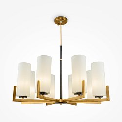 Obrázek pro produkt Lustr Fortano 8xE27 40W bílá/mosaz kov/sklo designový - MAYTONI