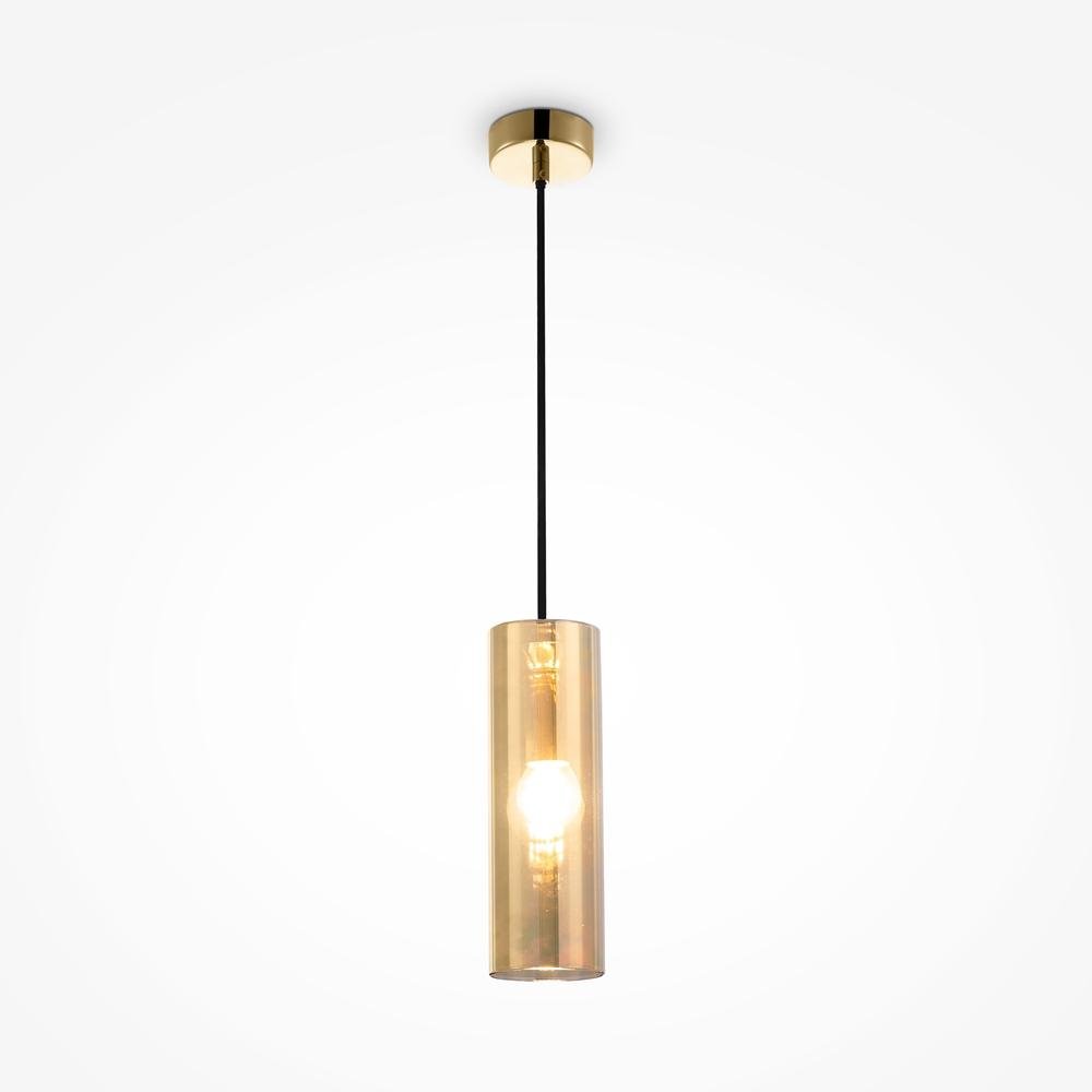 M P011PL-01G Závěsné svítidlo Gioia E14 40W zlatá kov/sklo - MAYTONI
