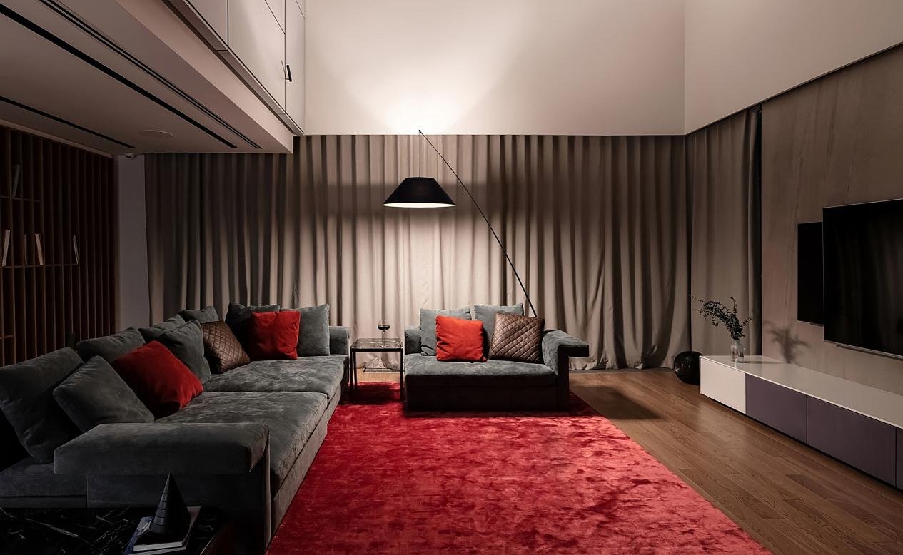M Z002FL-01B Stojací lampa Campanula E27 60W černá kov beton látka - MAYTONI