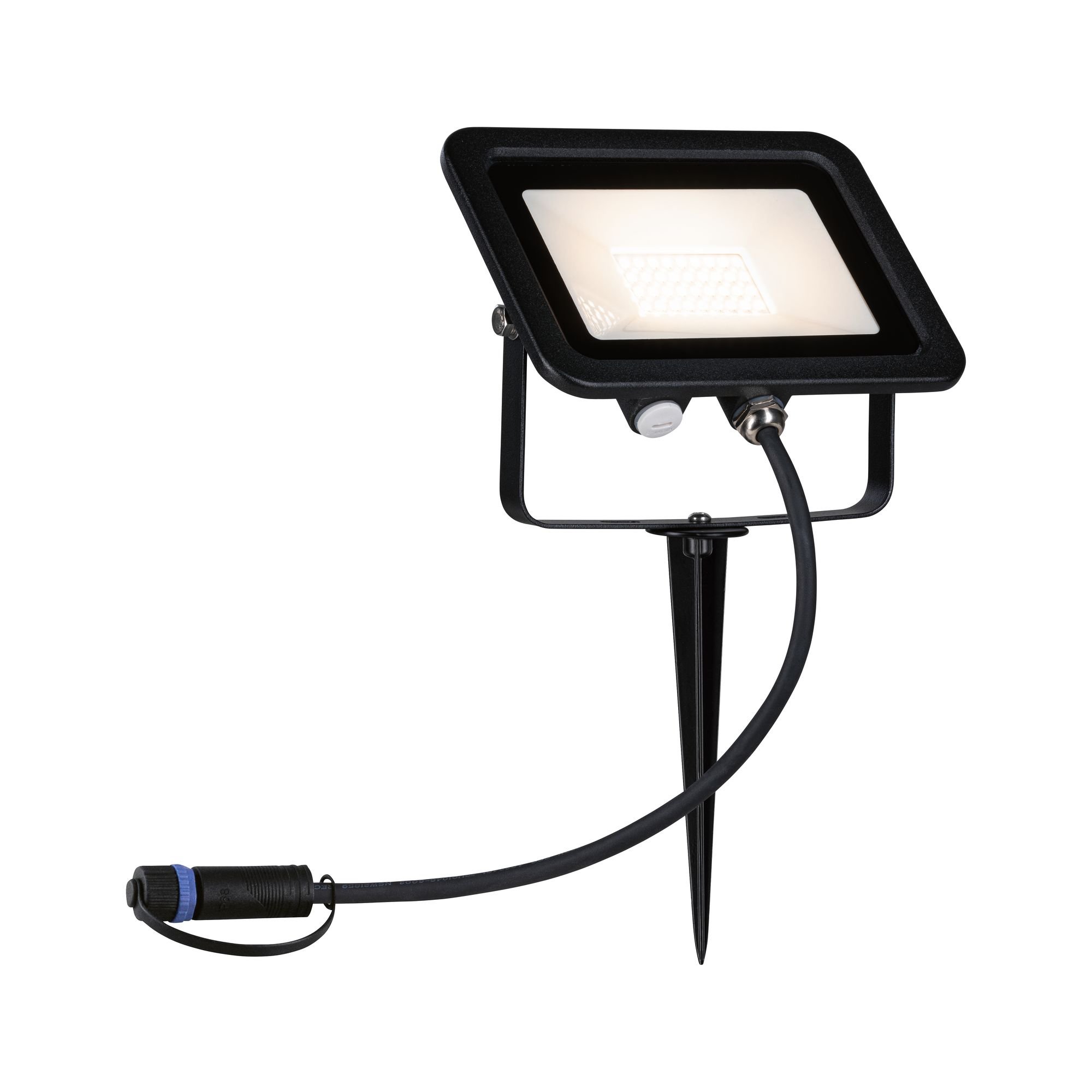 P 94575 Plug & Shine zápich Flood IP65 15,5W 3.000K černá - PAULMANN
