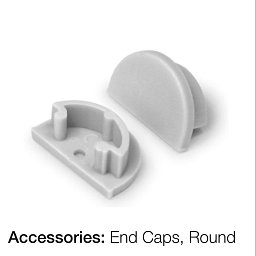 Obrázek pro produkt Koncovka pro profil Pro L2 kulatý 2x - TLG