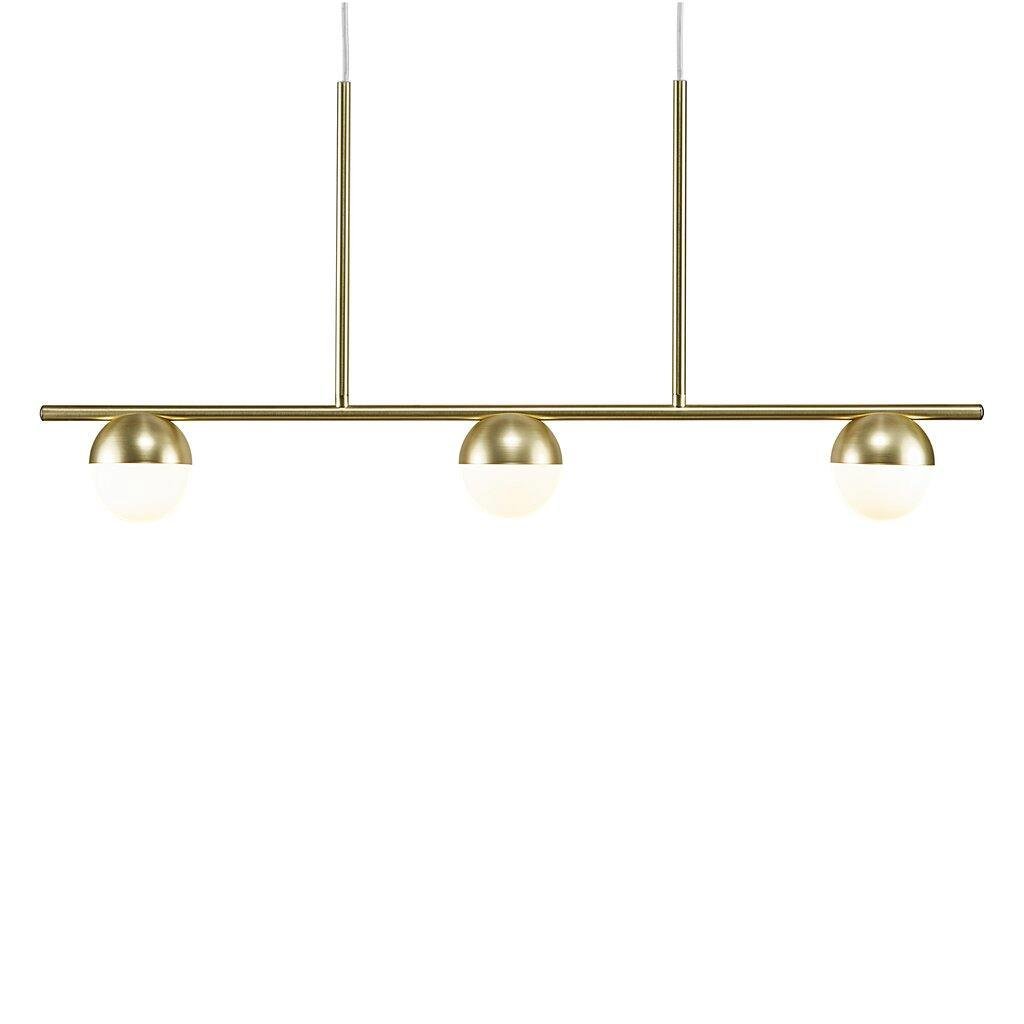 Levně NOR 2010953035 Závěsné svítidlo Contina 3x5W G9 mosaz opál - NORDLUX
