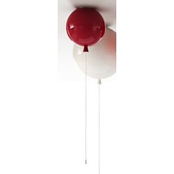 Obrázek pro produkt Nástěnné svítidlo Memory, průměr skla 40cm, E27 15W ČERVENÉ matné - BROKIS C