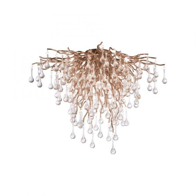 PN 8091-11 Stropní svítidlo ICICLE 9x G9 40W 50cm starožitná mosaz - PAUL NEUHAUS