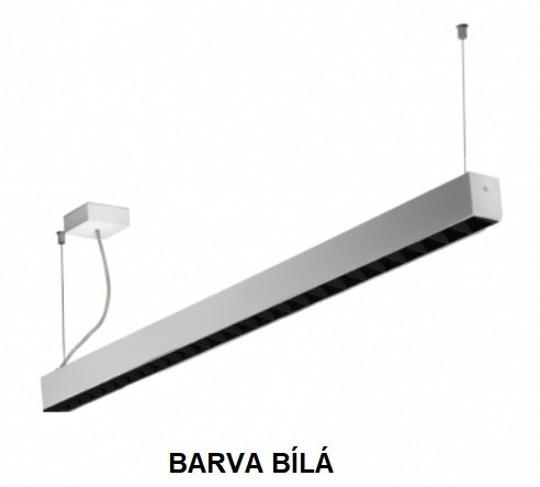 Levně HAL 45-500Z-25GEE/840, W Závěsné svítidlo Lipo45 bílé 4000K 1403x45x58mm IP20 LED MODUL 1x24W - HALLA