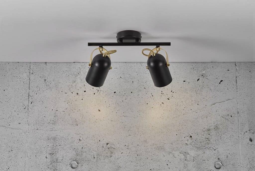 NOR 50110103 Bodové svítidlo Lotus 2x40W E14 černá mosaz - NORDLUX (obrázek 3)