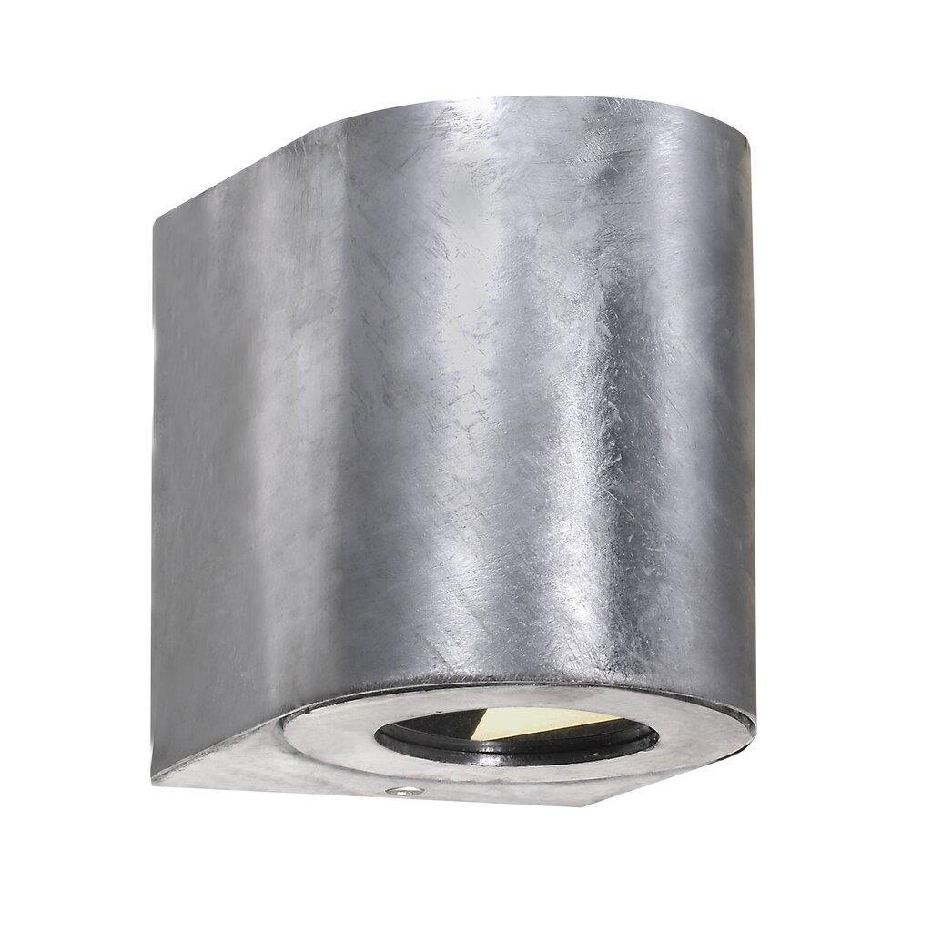 NOR 49701031 Venkovní nástěnné svítidlo Canto 2 2x5W LED galvanizovaná ocel čirá - NORDLUX