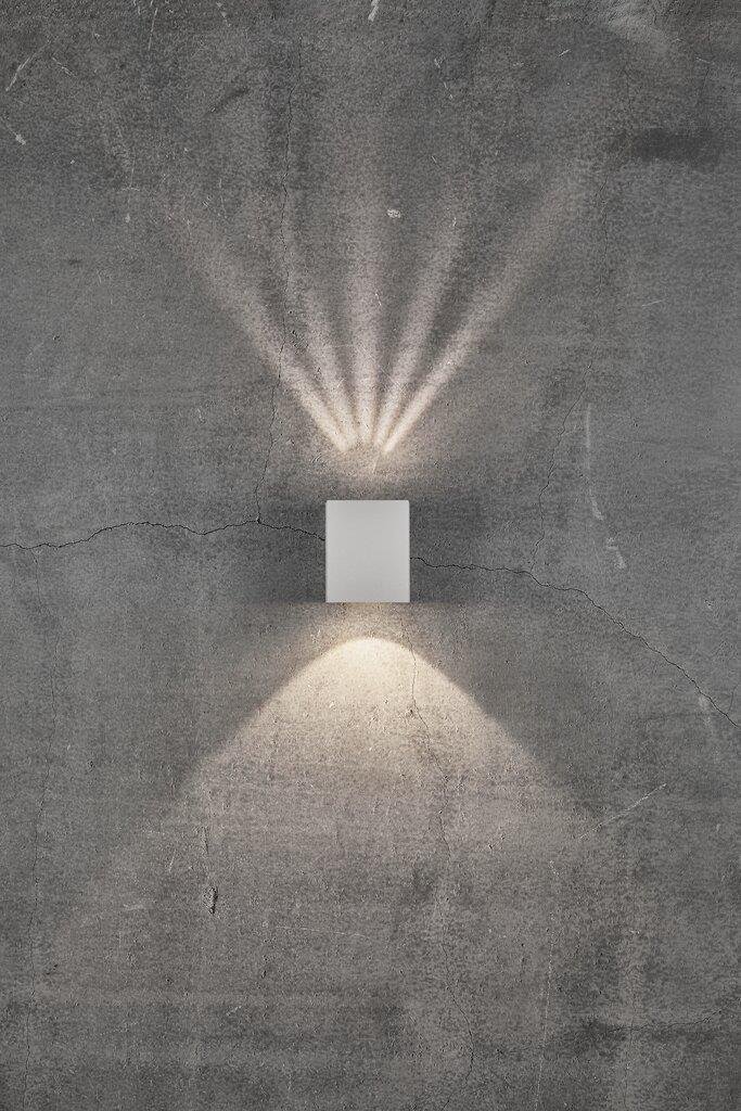 NOR 49711001 Venkovní nástěnné svítidlo Canto Kubi 2 2x6W LED bílá čirá - NORDLUX (obrázek 5)