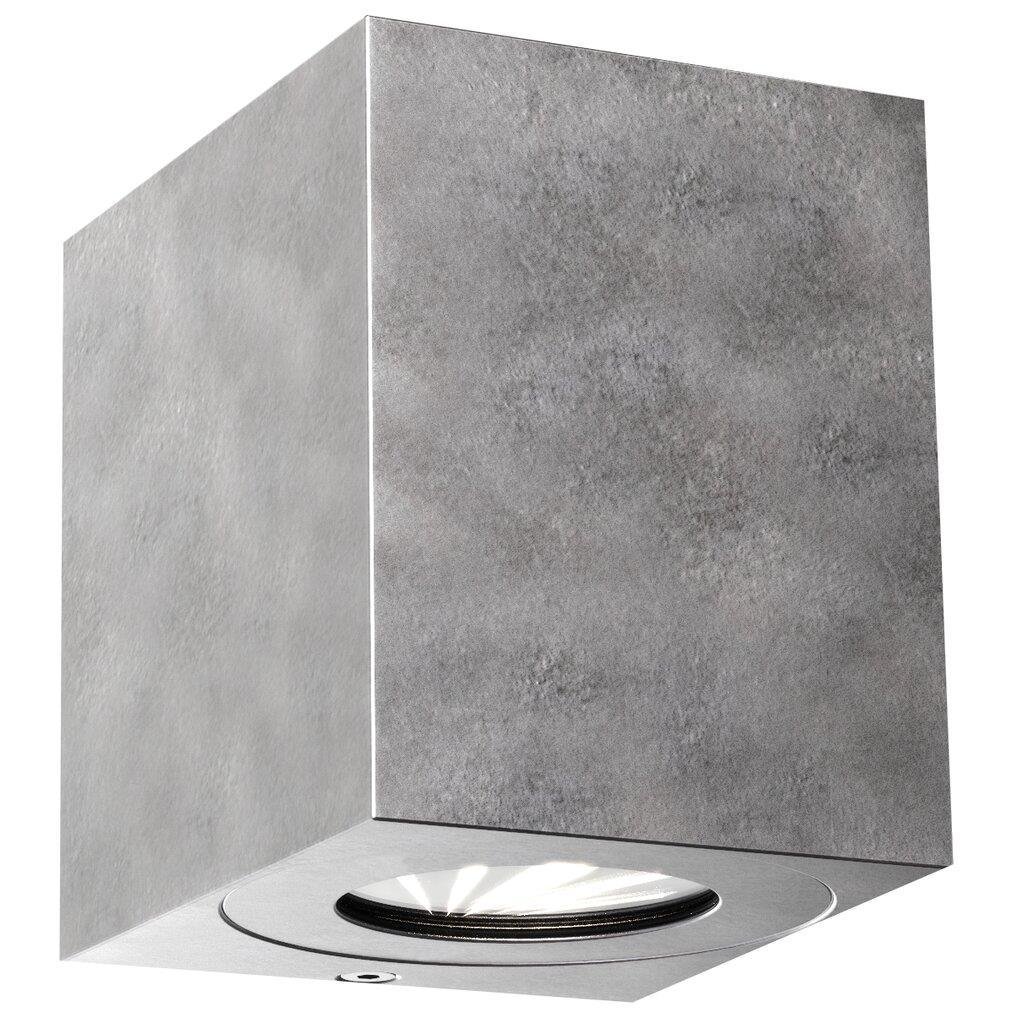 NOR 49711031 Venkovní nástěnné svítidlo Canto Kubi 2 2x5W LED galvanizovaná ocel čirá - NORDLUX