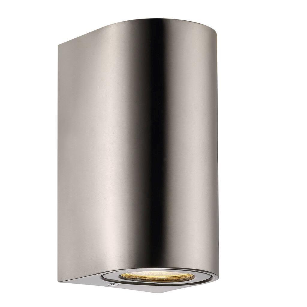 NOR 49721034 Venkovní nástěnné svítidlo Canto Maxi 2 2x28W GU10 nerez ocel čirá - NORDLUX
