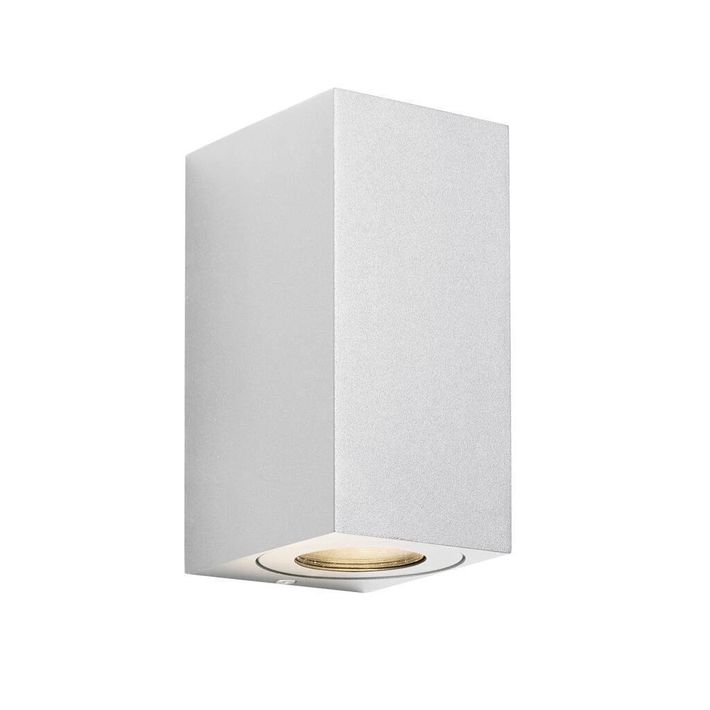 NOR 49731001 Venkovní nástěnné svítidlo Canto Maxi Kubi 2 2x28W GU10 bílá čirá - NORDLUX