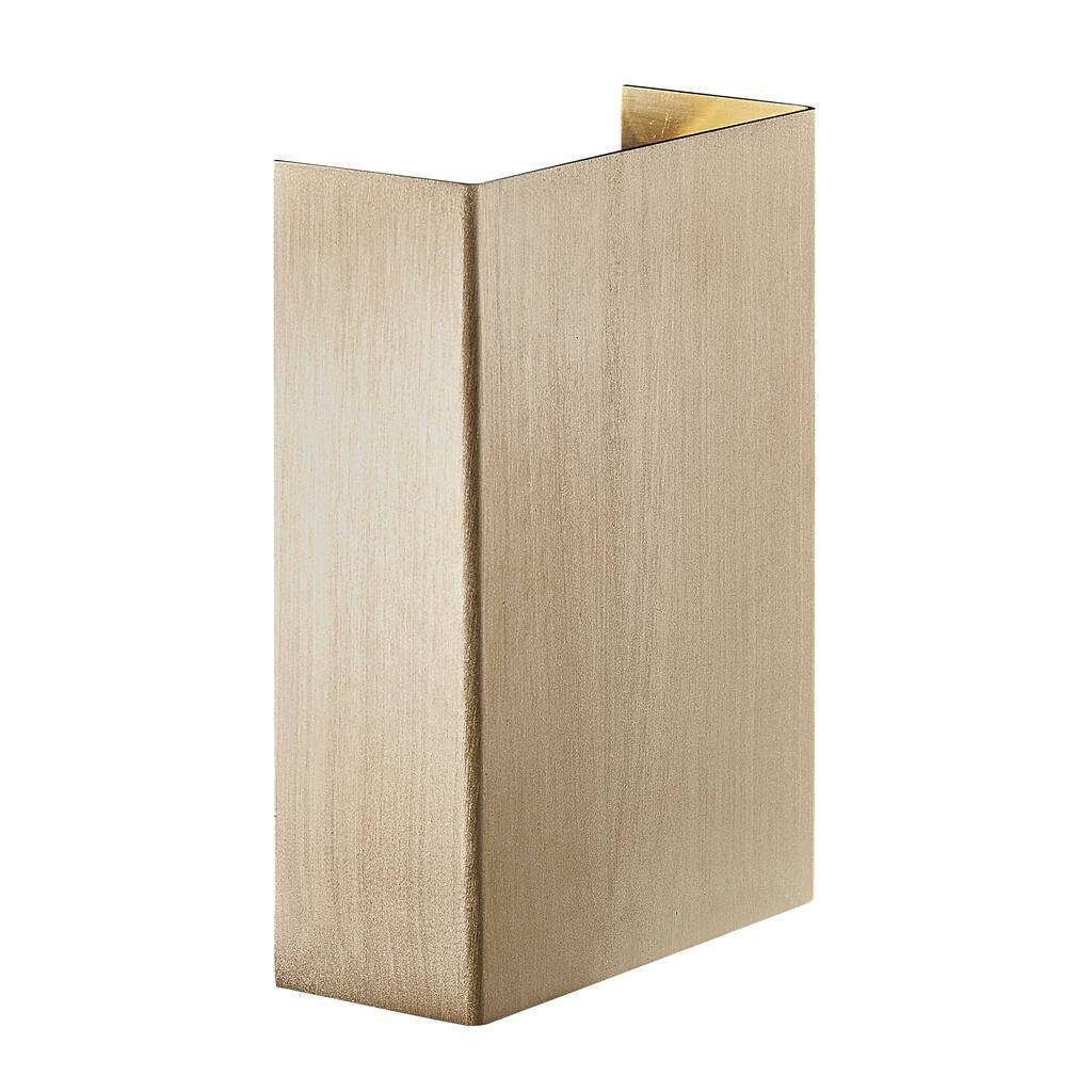 NOR 2019041035 Venkovní nástěnné svítidlo Fold 10 2x3,5W LED mosaz čirá - NORDLUX