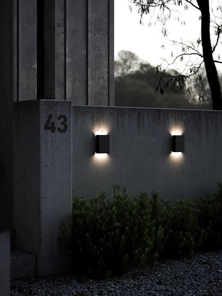 NOR 2019051003 Venkovní nástěnné svítidlo Fold 15 2x3,5W LED černá čirá - NORDLUX (obrázek 3)