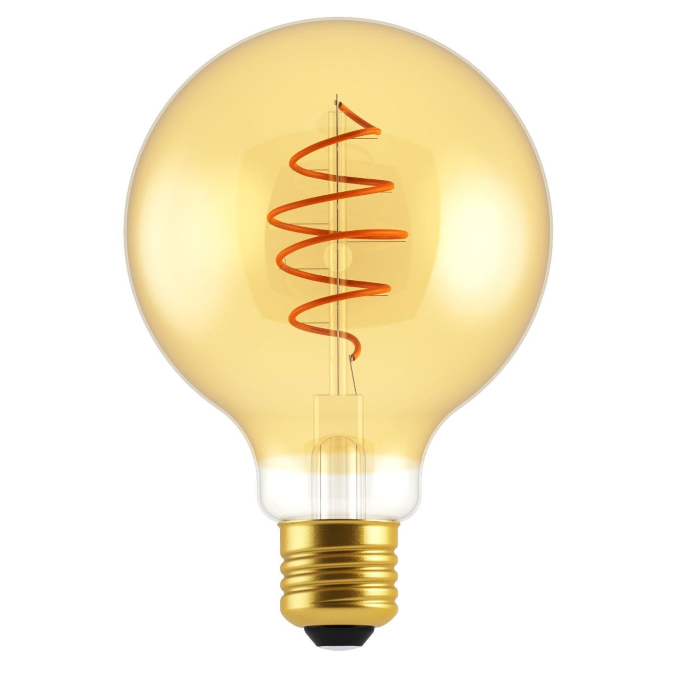 Nordlux LED žárovka GLOBE E27 5W G125 zlatá
