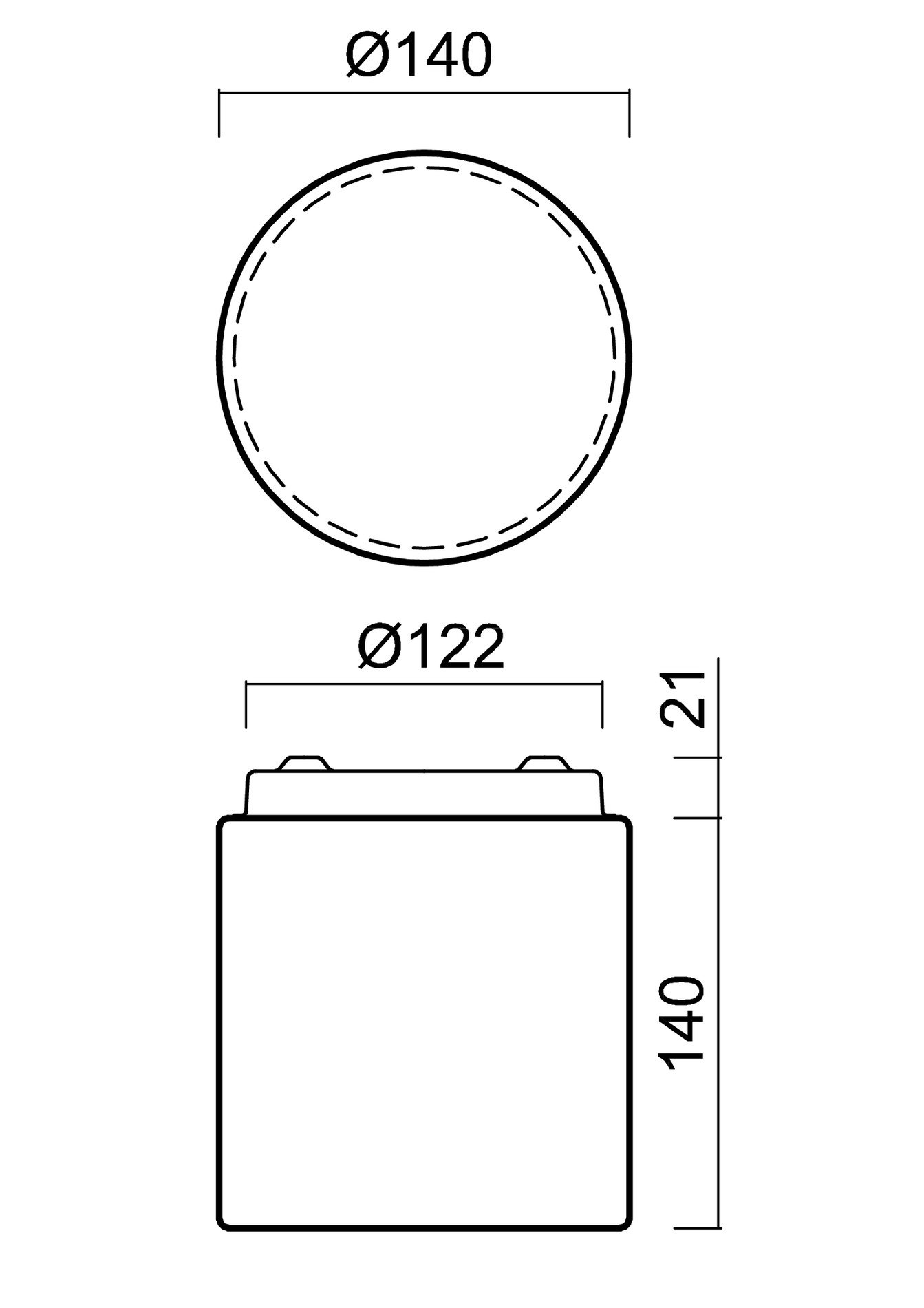 OS ALK67099 ALKOR 2 stropní/nástěnné skleněné svítidlo bílá IP44 3000 K 5W LED - OSMONT (obrázek 4)