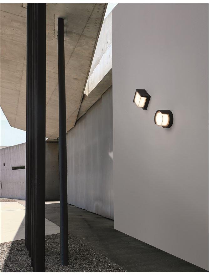 NV 9026002 Venkovní nástěnné svítidlo MAX tmavě šedý ABS čirý a bílý akryl LED 12W 3000K 200-240V 120st. IP65 - NOVA LUCE