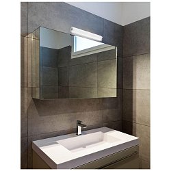Obrázek pro produkt Nástěnné svítidlo POLO opálové sklo a nikl satén E14 2x5W 230V IP44 bez žárovky - NOVA LUCE