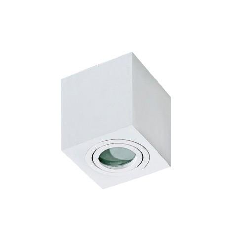 AZZ AZ2822 Stropní bodové přisazené svítidlo Azzardo Brant Square IP44 white AZ2822 GU10 1x50W IP44 9cm hranaté bílé - AZZARDO