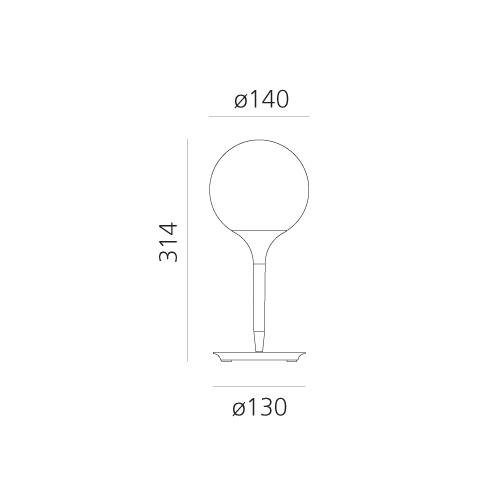 AR 1044110A Castore stolní lampa 14 - ARTEMIDE (obrázek 4)