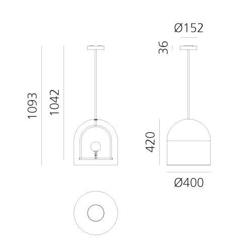 AR 1103010A Yanzi závěsné - ARTEMIDE (obrázek 8)