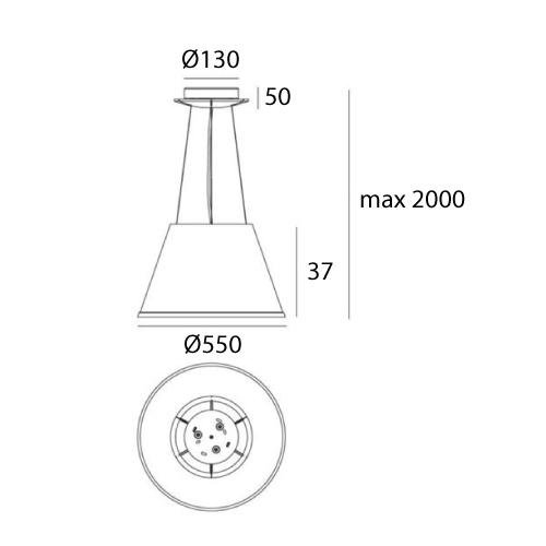 AR 1124110A Choose Mega závěsné - bílá - ARTEMIDE (obrázek 5)