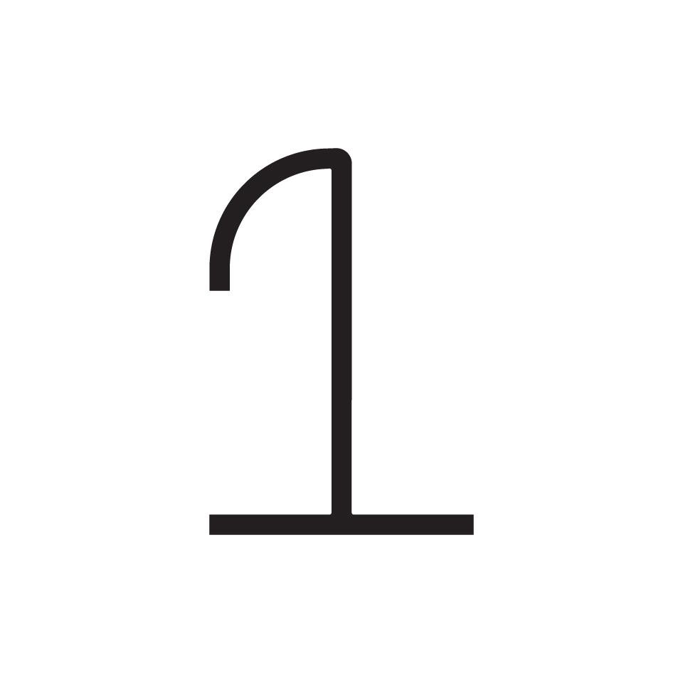 Levně AR 1200100A Alphabet of Light - číslo 1 - ARTEMIDE