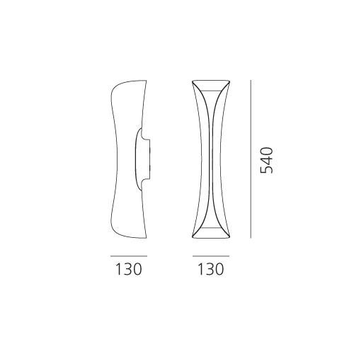 AR 1373010A Cadmo nástěnné LED černá/bílá - ARTEMIDE (obrázek 5)