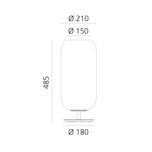 AR 1408040A Gople stolní lampa - měď - ARTEMIDE (obrázek 10)