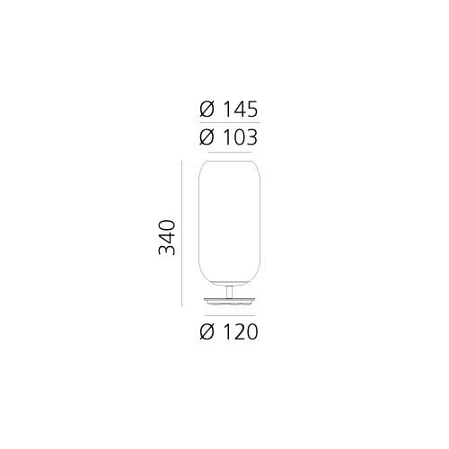 AR 1409220A Gople Mini stolní lampa - bílá - ARTEMIDE (obrázek 10)