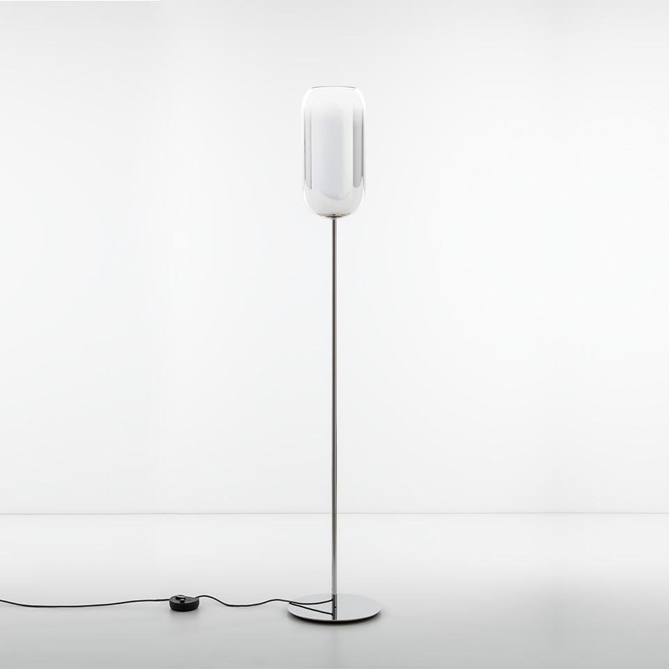 AR 1410010A Gople stojací lampa - stříbrná - ARTEMIDE