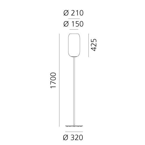 AR 1410010A Gople stojací lampa - stříbrná - ARTEMIDE (obrázek 10)