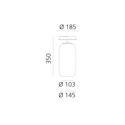 AR 1414020A Gople Mini stropní - bílá - ARTEMIDE (obrázek 10)
