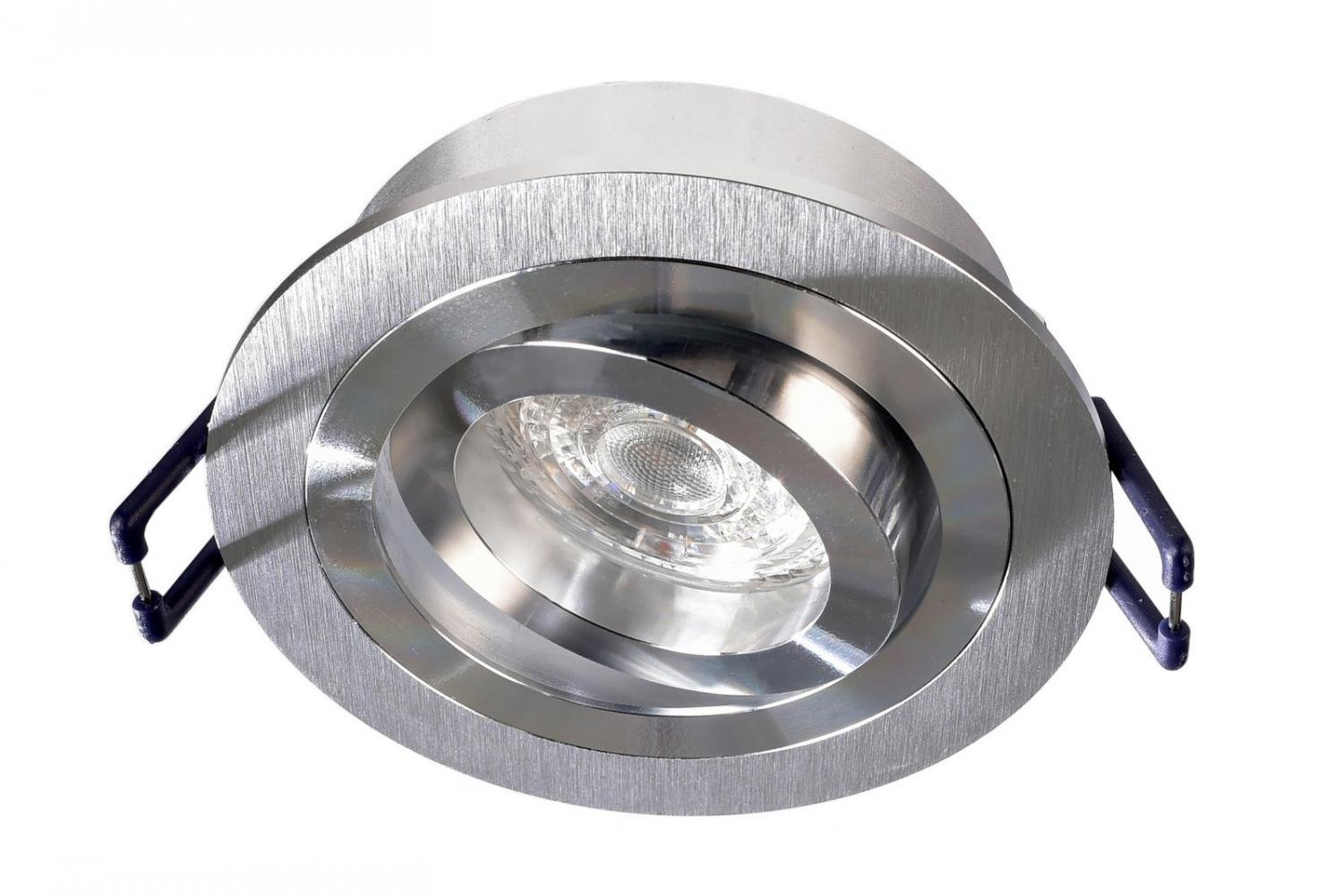 Zápustné svítidlo MR16 hliník výklopné hliník matná - LIGHT IMPRESSIONS Obrázek produktu Zápustné svítidlo MR16 hliník výklopné hliník matná - LIGHT IMPRESSIONS