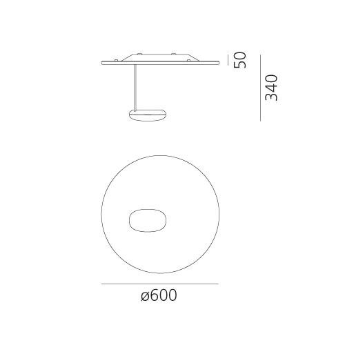AR 1471W10A Droplet Mini nástěnné/stropní LED 2700K - ARTEMIDE (obrázek 5)