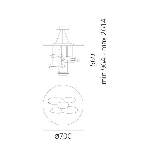 AR 1477W10A Mercury Mini závěsné LED 2700K - ARTEMIDE (obrázek 4)
