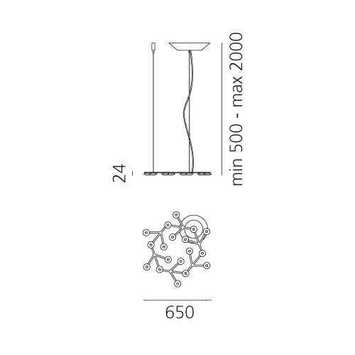 AR 1575050APP Led Net - závěsné - Bluetooth - ARTEMIDE (obrázek 6)