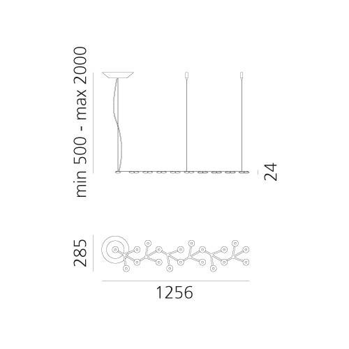 AR 1578050APP Led Net Line 125 - závěsné - Bluetooth - ARTEMIDE (obrázek 5)